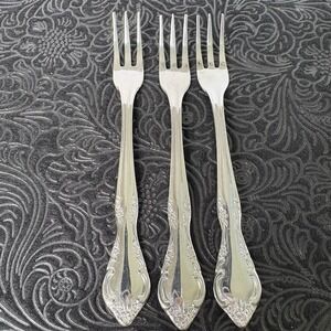 Estia 3 Stainless Steel Flatware CASCADE Pattern‎ Appetizer Snack Forks